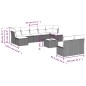 vidaXL Set de sofás de jardín 10 pzas cojines ratán sintético negro vidaXL Set de sofás de jardín 10 pzas cojines ratán sintético negro