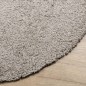 vidaXL Alfombra peluda de pelo largo moderna PAMPLONA beige Ø 100 cm vidaXL Alfombra peluda de pelo largo moderna PAMPLONA beige Ø 100 cm