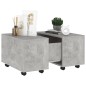 vidaXL Mesa de centro madera contrachapada gris hormigón 60x60x38 cm vidaXL Mesa de centro madera contrachapada gris hormigón 60x60x38 cm