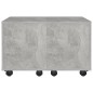 vidaXL Mesa de centro madera contrachapada gris hormigón 60x60x38 cm vidaXL Mesa de centro madera contrachapada gris hormigón 60x60x38 cm