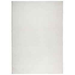 vidaXL Alfombra de pelo corto look escandinavo IZA crema 120x170 cm