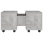 vidaXL Mesa de centro madera contrachapada gris hormigón 60x60x38 cm vidaXL Mesa de centro madera contrachapada gris hormigón 60x60x38 cm