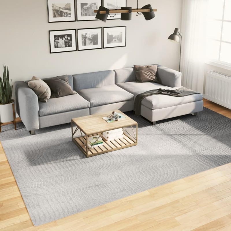vidaXL Alfombra de pelo corto look escandinavo IZA gris 240x340 cm vidaXL Alfombra de pelo corto look escandinavo IZA gris 240x340 cm