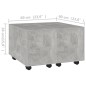 vidaXL Mesa de centro madera contrachapada gris hormigón 60x60x38 cm vidaXL Mesa de centro madera contrachapada gris hormigón 60x60x38 cm