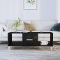 vidaXL Mesa de centro madera contrachapada negro 102x50x40 cm vidaXL Mesa de centro madera contrachapada negro 102x50x40 cm