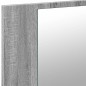 vidaXL Armario espejo de baño con luz LED acrílico gris 80x12x45 cm vidaXL Armario espejo de baño con luz LED acrílico gris 80x12x45 cm