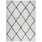 vidaXL Alfombra de pelo largo moderna crema y negro 200x280 cm vidaXL Alfombra de pelo largo moderna crema y negro 200x280 cm