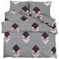 vidaXL Juego de funda nórdica algodón gris 220x240 cm vidaXL Juego de funda nórdica algodón gris 220x240 cm