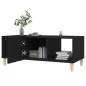 vidaXL Mesa de centro madera contrachapada negro 102x50x40 cm vidaXL Mesa de centro madera contrachapada negro 102x50x40 cm