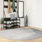 vidaXL Alfombra de pelo corto look escandinavo IZA gris Ø 200 cm