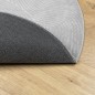 vidaXL Alfombra de pelo corto look escandinavo IZA gris Ø 200 cm