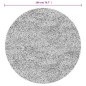 vidaXL Alfombra de pelo corto look escandinavo IZA gris Ø 200 cm