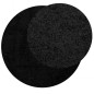 vidaXL Alfombra peluda de pelo largo moderna PAMPLONA negra Ø 100 cm