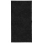 vidaXL Alfombra peluda de pelo largo moderna PAMPLONA negra 100x200 cm