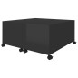 vidaXL Mesa de centro madera contrachapada negro brillante 75x75x38 cm vidaXL Mesa de centro madera contrachapada negro brillante 75x75x38 cm
