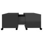 vidaXL Mesa de centro madera contrachapada negro brillante 75x75x38 cm vidaXL Mesa de centro madera contrachapada negro brillante 75x75x38 cm