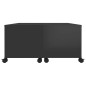 vidaXL Mesa de centro madera contrachapada negro brillante 75x75x38 cm vidaXL Mesa de centro madera contrachapada negro brillante 75x75x38 cm