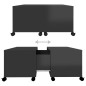 vidaXL Mesa de centro madera contrachapada negro brillante 75x75x38 cm vidaXL Mesa de centro madera contrachapada negro brillante 75x75x38 cm