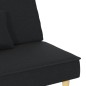 vidaXL Sofá cama de tela negro vidaXL Sofá cama de tela negro