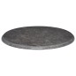vidaXL Tablero para mesa mármol negro Ø60x2,5 cm