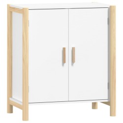 vidaXL Aparador de madera contrachapada blanco 62x38x70 cm
