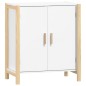 vidaXL Aparador de madera contrachapada blanco 62x38x70 cm vidaXL Aparador de madera contrachapada blanco 62x38x70 cm