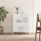 vidaXL Aparador de madera contrachapada blanco 62x38x70 cm vidaXL Aparador de madera contrachapada blanco 62x38x70 cm