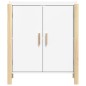 vidaXL Aparador de madera contrachapada blanco 62x38x70 cm vidaXL Aparador de madera contrachapada blanco 62x38x70 cm