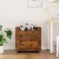 vidaXL Carrito de escritorio contrachapada roble ahumado 60x45x60 cm