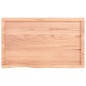 vidaXL Encimera baño madera maciza tratada marrón claro 100x60x(2-4)cm vidaXL Encimera baño madera maciza tratada marrón claro 100x60x(2-4)cm