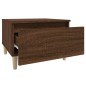 vidaXL Mesa auxiliar madera contrachapada roble marrón 50x46x35 cm vidaXL Mesa auxiliar madera contrachapada roble marrón 50x46x35 cm