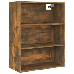 vidaXL Armario colgante de pared roble ahumado 69,5x32,5x90 cm