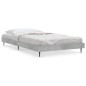 vidaXL Estructura de cama madera contrachapada gris hormigón 90x190 cm vidaXL Estructura de cama madera contrachapada gris hormigón 90x190 cm
