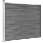 vidaXL Set de panel de valla WPC gris 699x146 cm vidaXL Set de panel de valla WPC gris 699x146 cm