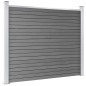 vidaXL Set de panel de valla WPC gris 699x146 cm vidaXL Set de panel de valla WPC gris 699x146 cm