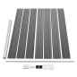 vidaXL Set de panel de valla WPC gris 699x146 cm vidaXL Set de panel de valla WPC gris 699x146 cm