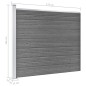 vidaXL Set de panel de valla WPC gris 699x146 cm vidaXL Set de panel de valla WPC gris 699x146 cm