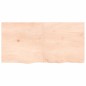 vidaXL Encimera de baño madera maciza sin tratar 120x60x(2-4) cm