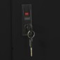 vidaXL Armario de oficina con puerta corredera acero negro 90x40x180cm