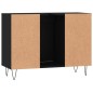 vidaXL Mueble de baño madera de ingeniería negro 80x33x60 cm vidaXL Mueble de baño madera de ingeniería negro 80x33x60 cm