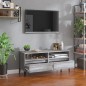 vidaXL Mueble de TV madera contrachapada gris Sonoma 100x34,5x44,5 cm vidaXL Mueble de TV madera contrachapada gris Sonoma 100x34,5x44,5 cm