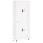 vidaXL Aparador alto madera contrachapada blanco brillo 69,5x34x180 cm vidaXL Aparador alto madera contrachapada blanco brillo 69,5x34x180 cm