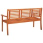 vidaXL Banco de jardín 3 plazas 150 cm madera de eucalipto maciza vidaXL Banco de jardín 3 plazas 150 cm madera de eucalipto maciza