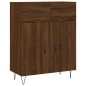 vidaXL Aparador de madera de ingeniería marrón roble 69,5x34x90 cm vidaXL Aparador de madera de ingeniería marrón roble 69,5x34x90 cm
