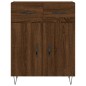 vidaXL Aparador de madera de ingeniería marrón roble 69,5x34x90 cm vidaXL Aparador de madera de ingeniería marrón roble 69,5x34x90 cm