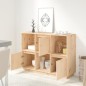 vidaXL Aparador de madera maciza de pino 110,5x35x80 cm vidaXL Aparador de madera maciza de pino 110,5x35x80 cm