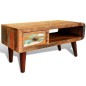 vidaXL Mesa de centro con 1 cajón bordes curvados de madera reciclada vidaXL Mesa de centro con 1 cajón bordes curvados de madera reciclada