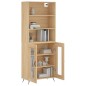 vidaXL Aparador alto madera contrachapada color roble 69,5x34x180 cm vidaXL Aparador alto madera contrachapada color roble 69,5x34x180 cm