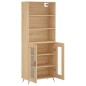 vidaXL Aparador alto madera contrachapada color roble 69,5x34x180 cm vidaXL Aparador alto madera contrachapada color roble 69,5x34x180 cm