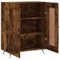 vidaXL Aparador de madera de ingeniería roble ahumado 69,5x34x90 cm vidaXL Aparador de madera de ingeniería roble ahumado 69,5x34x90 cm